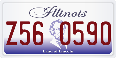 IL license plate Z560590