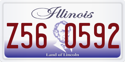 IL license plate Z560592