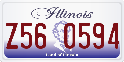 IL license plate Z560594