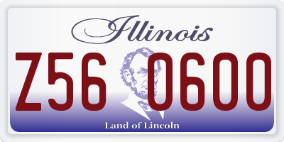 IL license plate Z560600