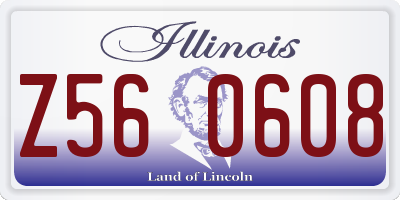 IL license plate Z560608