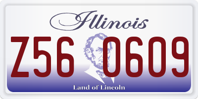 IL license plate Z560609