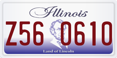 IL license plate Z560610