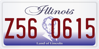 IL license plate Z560615