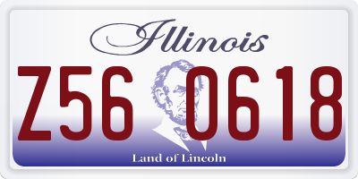 IL license plate Z560618