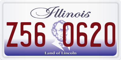IL license plate Z560620
