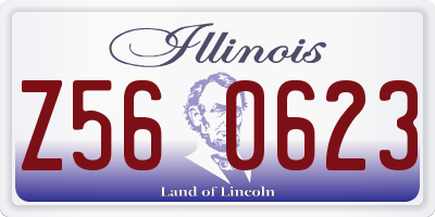 IL license plate Z560623