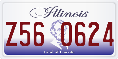 IL license plate Z560624