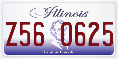 IL license plate Z560625