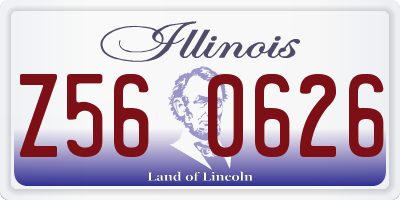 IL license plate Z560626