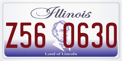 IL license plate Z560630