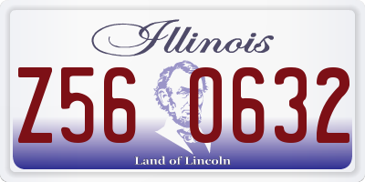 IL license plate Z560632