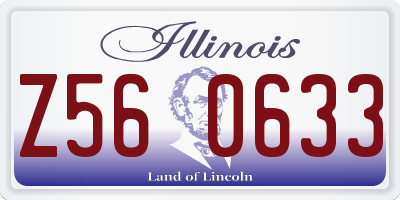 IL license plate Z560633