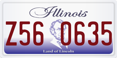 IL license plate Z560635