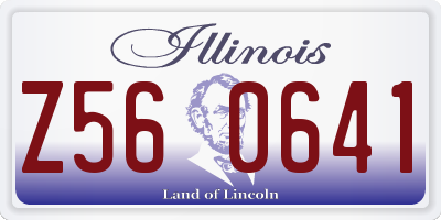 IL license plate Z560641