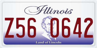 IL license plate Z560642