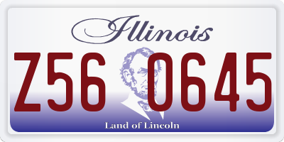IL license plate Z560645
