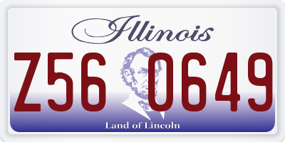 IL license plate Z560649