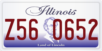 IL license plate Z560652
