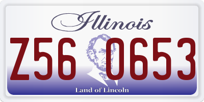 IL license plate Z560653
