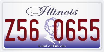 IL license plate Z560655