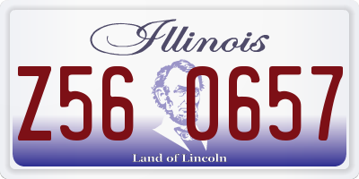 IL license plate Z560657