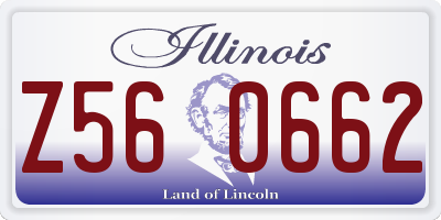 IL license plate Z560662
