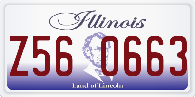 IL license plate Z560663