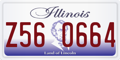 IL license plate Z560664