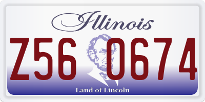 IL license plate Z560674