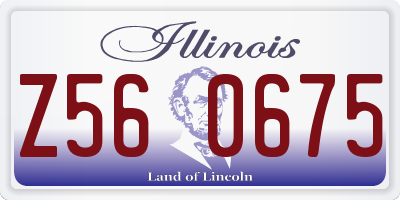 IL license plate Z560675
