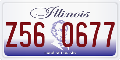 IL license plate Z560677