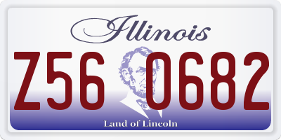 IL license plate Z560682
