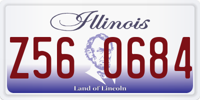 IL license plate Z560684