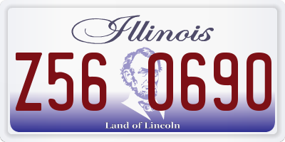 IL license plate Z560690