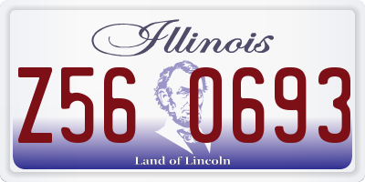 IL license plate Z560693