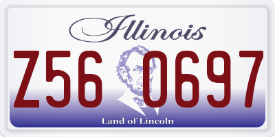 IL license plate Z560697
