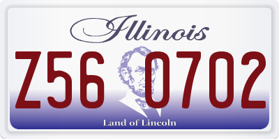 IL license plate Z560702