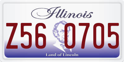IL license plate Z560705