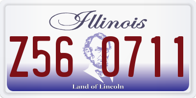 IL license plate Z560711