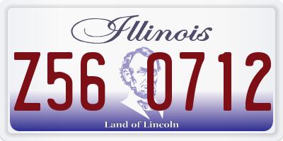 IL license plate Z560712