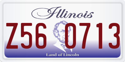 IL license plate Z560713