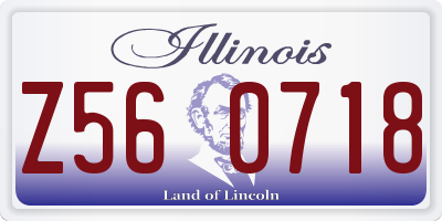 IL license plate Z560718