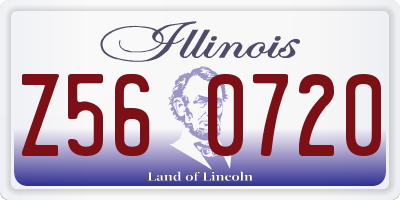 IL license plate Z560720
