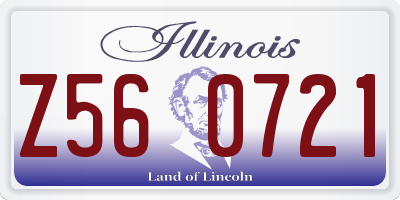 IL license plate Z560721