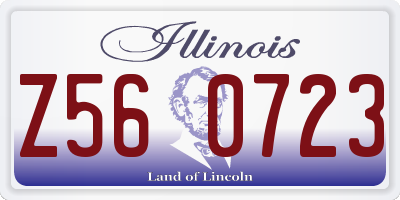 IL license plate Z560723