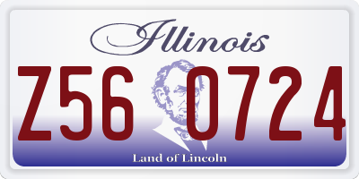 IL license plate Z560724