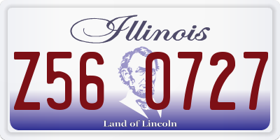 IL license plate Z560727