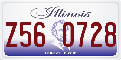 IL license plate Z560728
