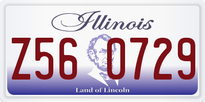 IL license plate Z560729